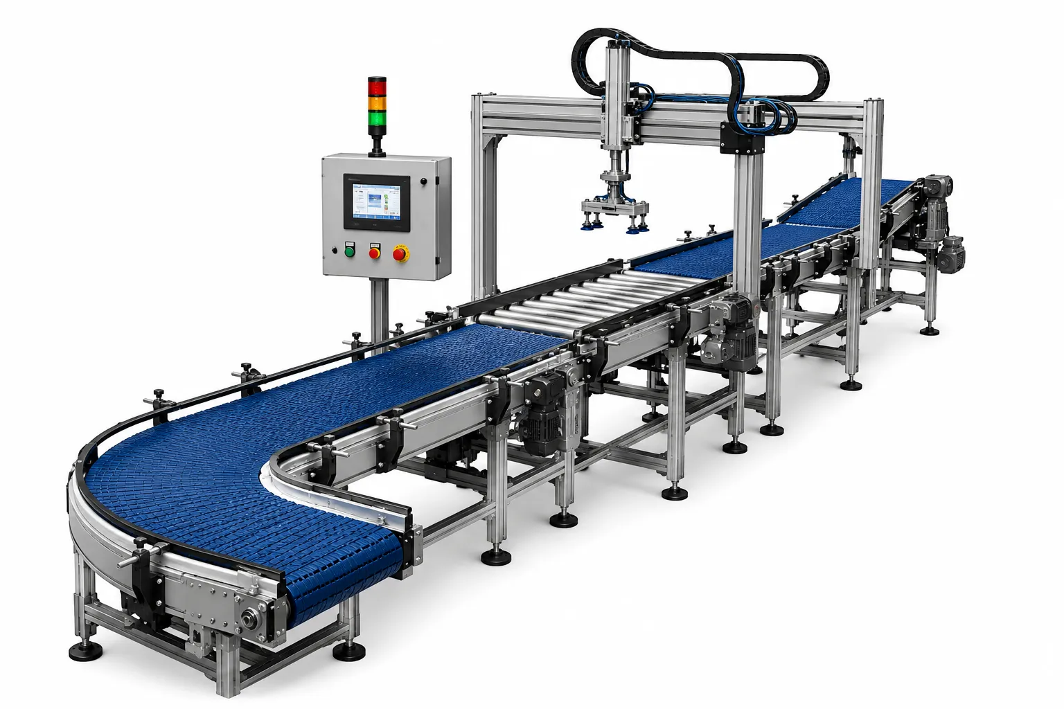 Conveyor and automation watermark background